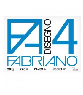 Blocco disegno Fabriano F4 24X33 Liscio