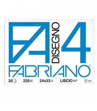 Blocco disegno Fabriano F4 24X33 Liscio