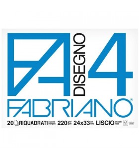 Blocco disegno Fabriano F4 24X33 Riquadrato