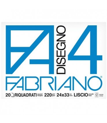 Blocco disegno Fabriano F4 24X33 Riquadrato