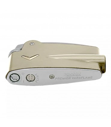 Accendino RONSON PREMIER VARAFLAME GOLD CLASSIC  IN UNA ELEGANTE SCATOLA DA REGALO