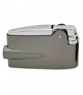 Accendino per sigaro RONSON PREMIER VARAFLAME GUN METAL CLASSIC JET FLAME IN UNA ELEGANTE SCATOLA DA REGALO