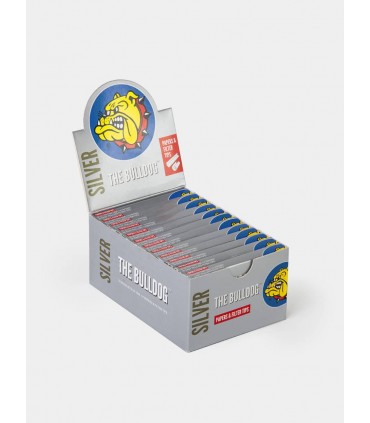 Cartina The Bulldog silver 1/4 + Filtro in carta conf. 24 libretti