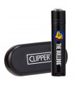 Accendino Clipper Large in Metallo The Bulldog Deluxe COLORE BLACK IN ELEGANTE SCATOLA DA REGALO IN METALLO