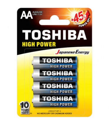 Toshiba Stilo Alkalina high power 4pz. Confezione da 12 blister