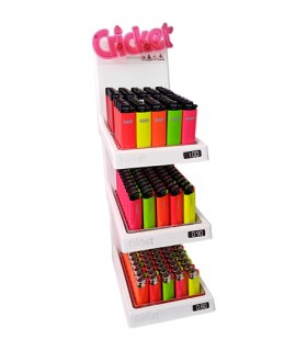 Espositore Accendini Cricket a pietrina da 150 pz. modelli assortiti (giant-original-mini)