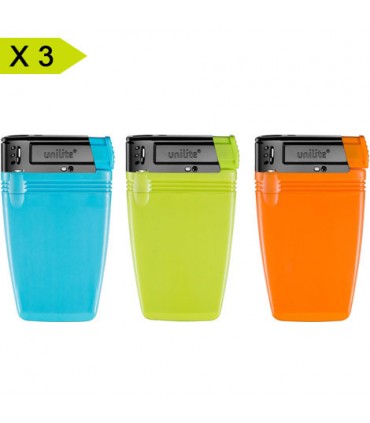 Accendini Unilite PIATTO COLORATO CONF. 45 PZ. ASSORTITO CON 3 COLORI