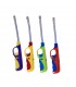 ACCENDIGAS ELETTRONICO PROF BICOLOR mod.FLEX H.25CM CONF. DA 20 PZ. ASSORTITO CON 4 COLORI