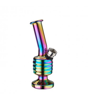 MINI Bong Champ IN VETRO RAINBOW  H.12.5 CM EXPO DA 12 PZ. ASSORTITI CONFEZIONATI IN SCATOLA