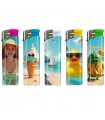Accendino ELETTRONICO Atomic SUMMERTIME conf. 50 pz. assortito con 5 grafiche