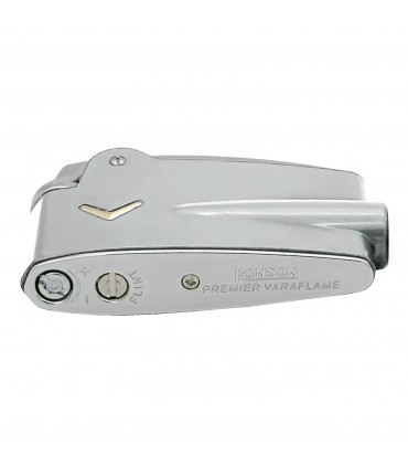 Accendino RONSON PREMIER VARAFLAME SILVER CLASSIC IN UNA ELEGANTE SCATOLA DA REGALO