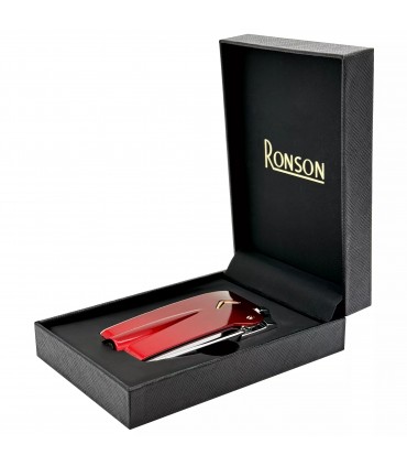 Accendino  RONSON PREMIER VARAFLAME RED CLASSIC  IN UNA ELEGANTE SCATOLA DA REGALO