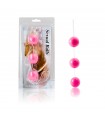 BAILE STRISCIA SFERE ANAL ROSA IN ABS LUNGHEZZA 20CM