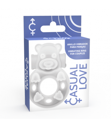 CASUAL LOVE - 26 ANELLO VIBRATORE CONIGLIETTO TRASPARENTE