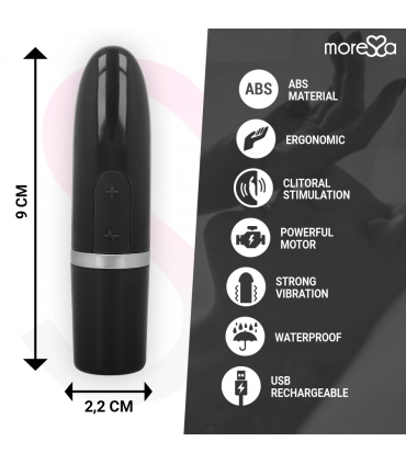 MORESSA - IVY VIBRATORE STIMOLATORE DA VIAGGIO NERO