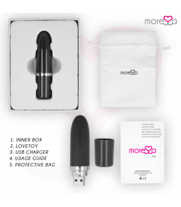 MORESSA - IVY VIBRATORE STIMOLATORE DA VIAGGIO NERO