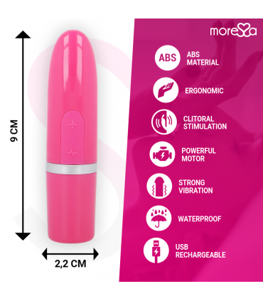 MORESSA - IVY VIBRATORE STIMOLATORE DA VIAGGIO ROSA