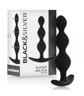 BLACK&SILVER - CATENA PER SFERE ANALI RUPERT 10 CM