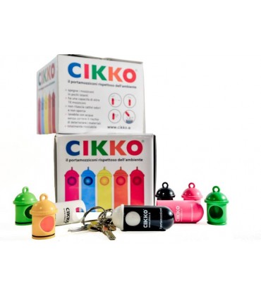 Posacenere CIKKO da Tasca in PLASTICA RECICLATA IGNIFUGO conf. 24 pz. COLORI ASSORTITI