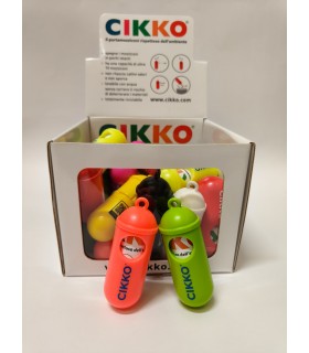 Posacenere CIKKO da Tasca in PLASTICA RECICLATA IGNIFUGO conf. 24 pz. COLORI ASSORTITI