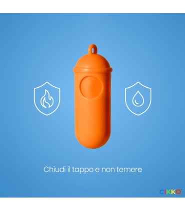 Posacenere CIKKO da Tasca in PLASTICA RECICLATA IGNIFUGO conf. 24 pz. COLORI ASSORTITI