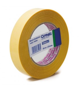 Nastro BIADESIVO COMET IN polipropilene senza solvente - trasparente MM 50x25MM
