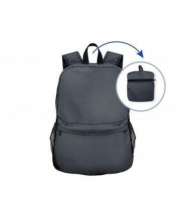 ZAINO DA VIAGGIO RICHIUDIBILE EXPLORA IN TESSUTO TECNICO resistente all'acqua CAPACITA' 16 LITRI colore nero