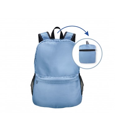 ZAINO DA VIAGGIO RICHIUDIBILE EXPLORA IN TESSUTO TECNICO resistente all'acqua CAPACITA' 16 LITRI colore azzurro