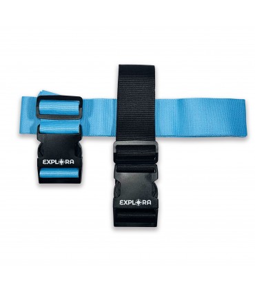 SET 2 CINGHIE PER VALIGIE/BAGAGLIO EXPLORA REGOLABILE FINO A 190 CM