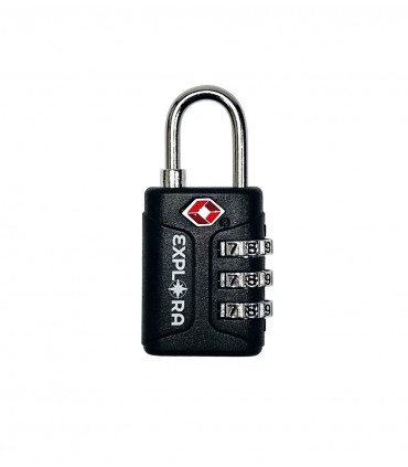 LUCCHETTO PER VALIGIA EXPLORA CON COMBINAZIONE A 3 CIFRE CERTIFICATO TSA U.S.A TRAVEL