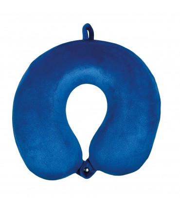CUSCINO DA VIAGGIO MEMORY FOAM EXPLORA SUPER MORBIDO COLORE AZZURRO