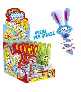 LECCA LECCA RABBIT POP JOHNY BEE 23GR GUSTI ASSORTITI CONF. 16 PZ.