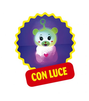 ORSACCHIOTTO FELICE LUMINOSO GIOCATTOLO CON GUSTOSE CARAMELLE ASSORTITE da 3g CONF. 12PZ