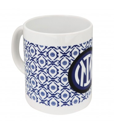 TAZZA IN CERAMICA CON INTERNO BIANCO F.C. INTER CONFEZIONATA IN SCATOLA DA REGALO