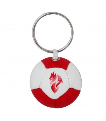 PORTACHIAVI IN SIMILPELLE IMBOTTITO A FORMA DI PALLONE A.C. MILAN