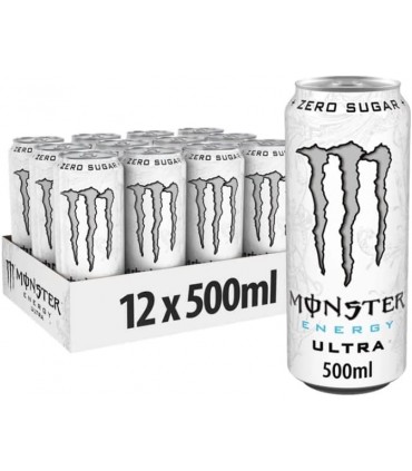 Bevanda Monster Energy ULTRA WHITE Lattina da 500ml cartone da 12 pz.