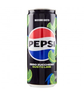 PEPSI MAX ZERO lime LATTINA DA 330ml CARTONE DA 24 PZ.