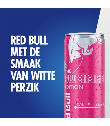 BEVANDA RED BULL ENERGY DRINK SUMMER EDITION GUSTO PESCA LATTINA 250ml CONF. 12 pz.