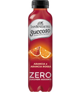 BEVANDA SUCCO DI FRUTTA SUCCOSO SAN BENEDETTO ZERO ZUCCHERI AGGIUNTI ARANCIA ROSSA BOTTIGLIA IN PET DA 400ML CONF.DA 12PZ