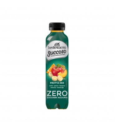 BEVANDA SUCCO DI FRUTTA SUCCOSO SAN BENEDETTO ZERO ZUCCHERI AGGIUNTI FRUTTI MIX  BOTTIGLIA IN PET DA 400ML CONF.DA 12PZ