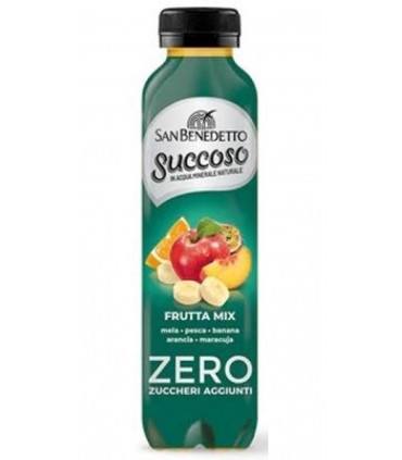 BEVANDA SUCCO DI FRUTTA SUCCOSO SAN BENEDETTO ZERO ZUCCHERI AGGIUNTI FRUTTI MIX  BOTTIGLIA IN PET DA 400ML CONF.DA 12PZ