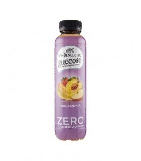 BEVANDA SUCCO DI FRUTTA SUCCOSO SAN BENEDETTO ZERO ZUCCHERI AGGIUNTI MACEDONIA BOTTIGLIA IN PET DA 400ML CONF.DA12PZ