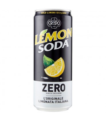 LEMONSODA l'ORIGINALE ZERO ZUCCHERI AGGIUNTI LATTINA DA 330CL CONF. 12 PZ.