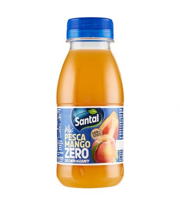 BEVANDA SUCCO DI FRUTTA SANTAL PESCA E MANGO ZERO ZUCCHERI IN PET DA 250ML CONF. DA 6PZ