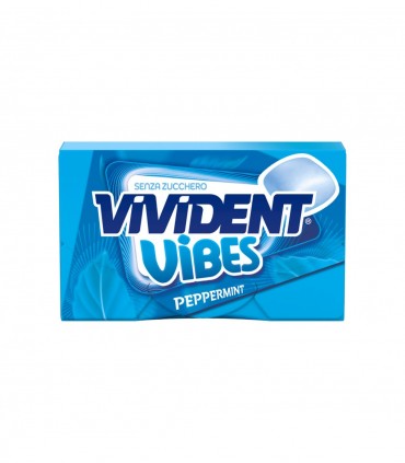 VIVIDENT VIBES SOFT GUM PEPPERMINT S/Z CONF. 16 ASTUCCI