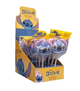 LECCA LECCA MARSHMALLOW STITCH CON DECORO IN ZUCCHERO ROSSINI'S 30gr EXPO DA 18PZ.