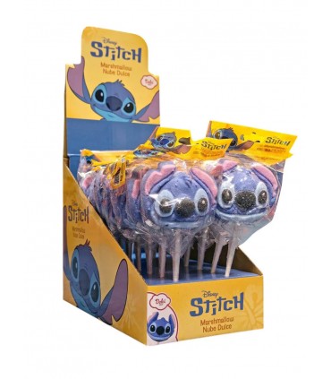 LECCA LECCA MARSHMALLOW STITCH CON DECORO IN ZUCCHERO ROSSINI'S 30gr EXPO DA 18PZ.