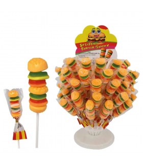 Burger gummy a forma di spiedino gr.19 expo da 60 pz.