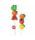 SPIEDINI GUMMY ALLA FRUTTA MORBIDE  gr.37.5 expo da 24 pz.