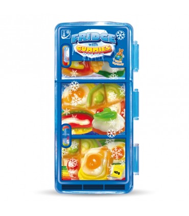 CANDY FRIDGE WITH GUMMIES CARAMELLE GOMMOSE AL GUSTO FRUTTA DA 40GR EXPO DA 15PZ